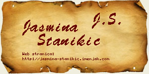 Jasmina Stanikić vizit kartica